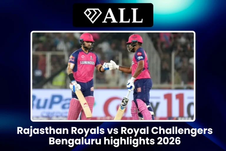 Rajasthan Royals vs Royal Challengers Bengaluru