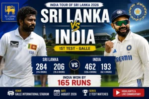 Sri Lanka vs India 1st Test Match Result & Highlights